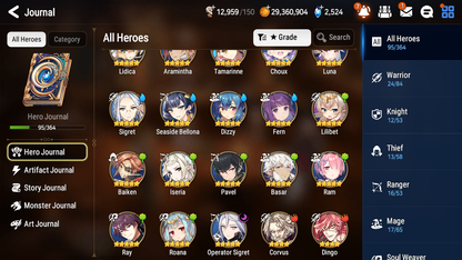 [GLOBAL] [INSTANT] Epic 7 Seven 1ML 5LIM Operator Sigret Fern Luna Seaside Bellona Dizzy Baiken + ML pulls Mystics + 20 Speed Aged Starter Account-Mobile Games Starter