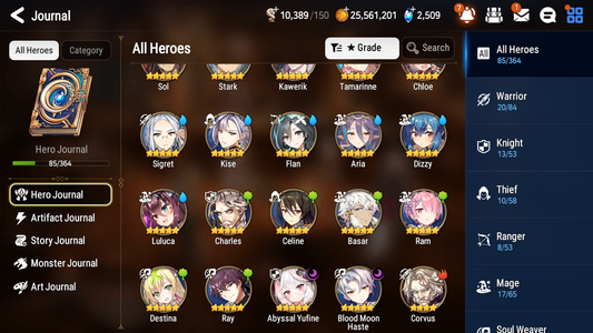 [GLOBAL] [INSTANT] Epic 7 Seven 2ML 1LIM Abyssal Yufine Blood Moon Haste Dizzy + ML Mystics pulls + 20 Speed Aged Starter Account-Mobile Games Starter