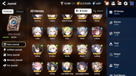 [GLOBAL] [INSTANT] Epic 7 Seven 2ML 1LIM Apocalypse Ravi Last Rider Krau Luna + ML Mystics pulls + 20 Speed Aged Starter Account-Mobile Games Starter
