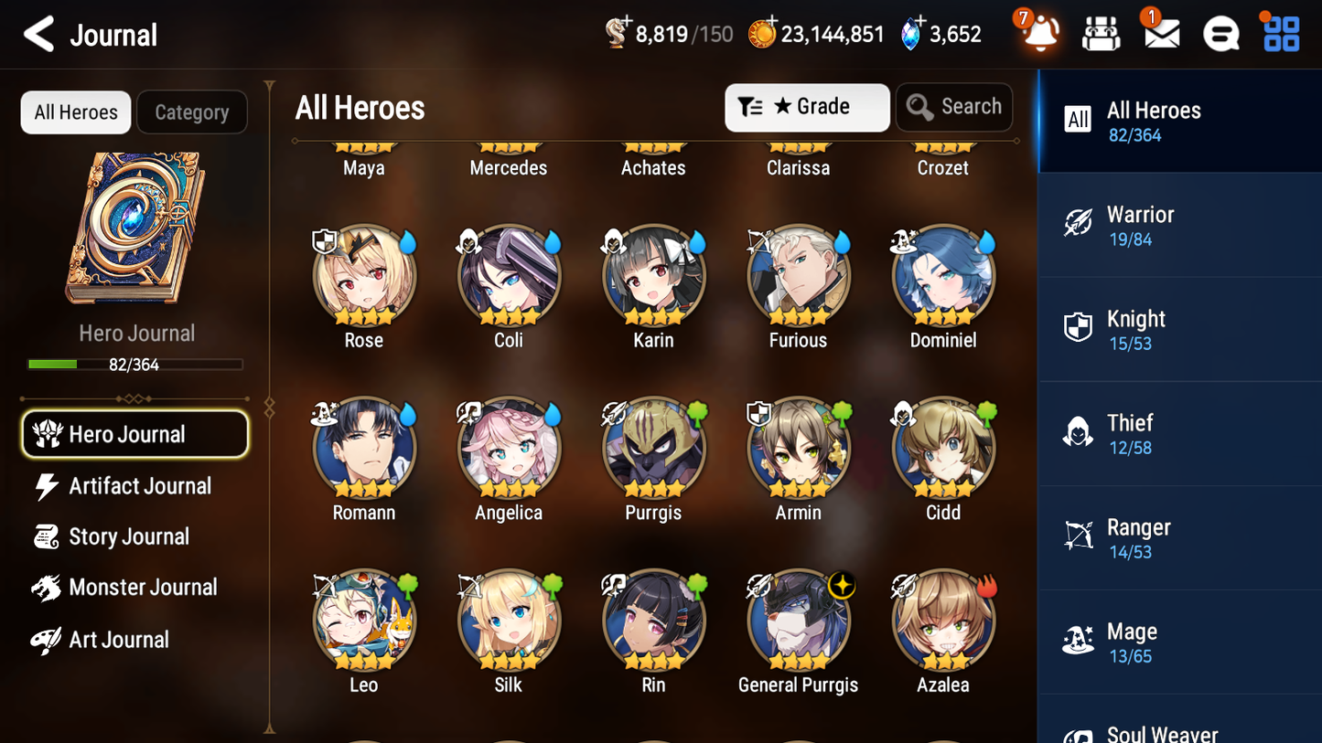 [GLOBAL] [INSTANT] Epic 7 Seven 2ML 1LIM Briar Witch Iseria Specimen Sez Seaside Bellona + ML pulls Mystics + 20 Speed Aged Starter Account-Mobile Games Starter