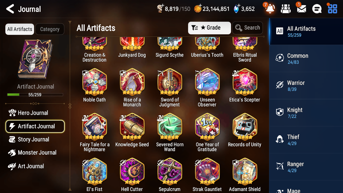 [GLOBAL] [INSTANT] Epic 7 Seven 2ML 1LIM Briar Witch Iseria Specimen Sez Seaside Bellona + ML pulls Mystics + 20 Speed Aged Starter Account-Mobile Games Starter