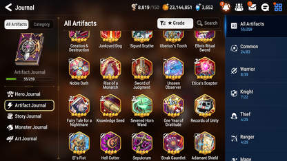 [GLOBAL] [INSTANT] Epic 7 Seven 2ML 1LIM Briar Witch Iseria Specimen Sez Seaside Bellona + ML pulls Mystics + 20 Speed Aged Starter Account-Mobile Games Starter