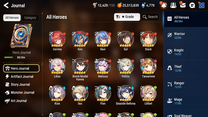 [GLOBAL] [INSTANT] Epic 7 Seven 2ML 1LIM Dragon Bride Senya Apocalypse Ravi Seaside Bellona + ML Mystics pulls + 20 Speed Aged Starter Account-Mobile Games Starter