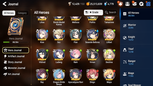 [GLOBAL] [INSTANT] Epic 7 Seven 2ML 1LIM Dragon Bride Senya Apocalypse Ravi Seaside Bellona + ML Mystics pulls + 20 Speed Aged Starter Account-Mobile Games Starter