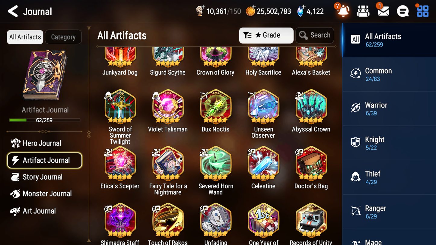 [GLOBAL] [INSTANT] Epic 7 Seven 2ML 1LIM Judge Kise Fallen Cecilia Luna + ML Mystics pulls + 20 Speed Aged Starter Account-Mobile Games Starter