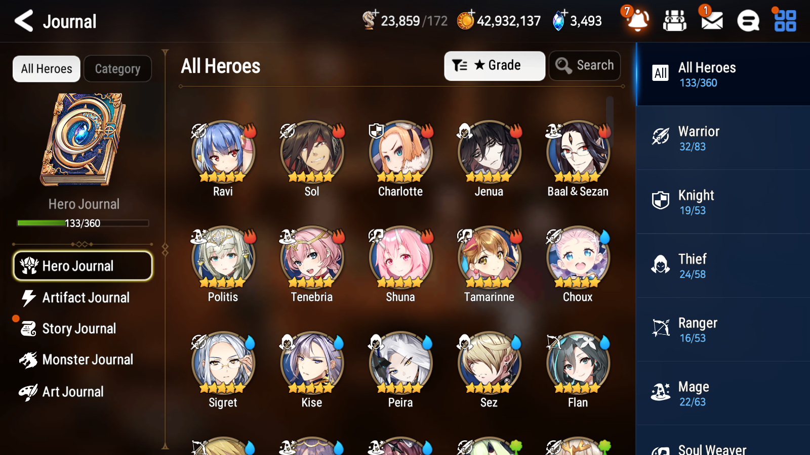 [GLOBAL] [INSTANT] Epic 7 Seven 2ML Lionheart Cermia Blooming Lidica + Artifact + Maid Chloe +45ML pulls +20 Speed +Name Starter Account-Mobile Games Starter