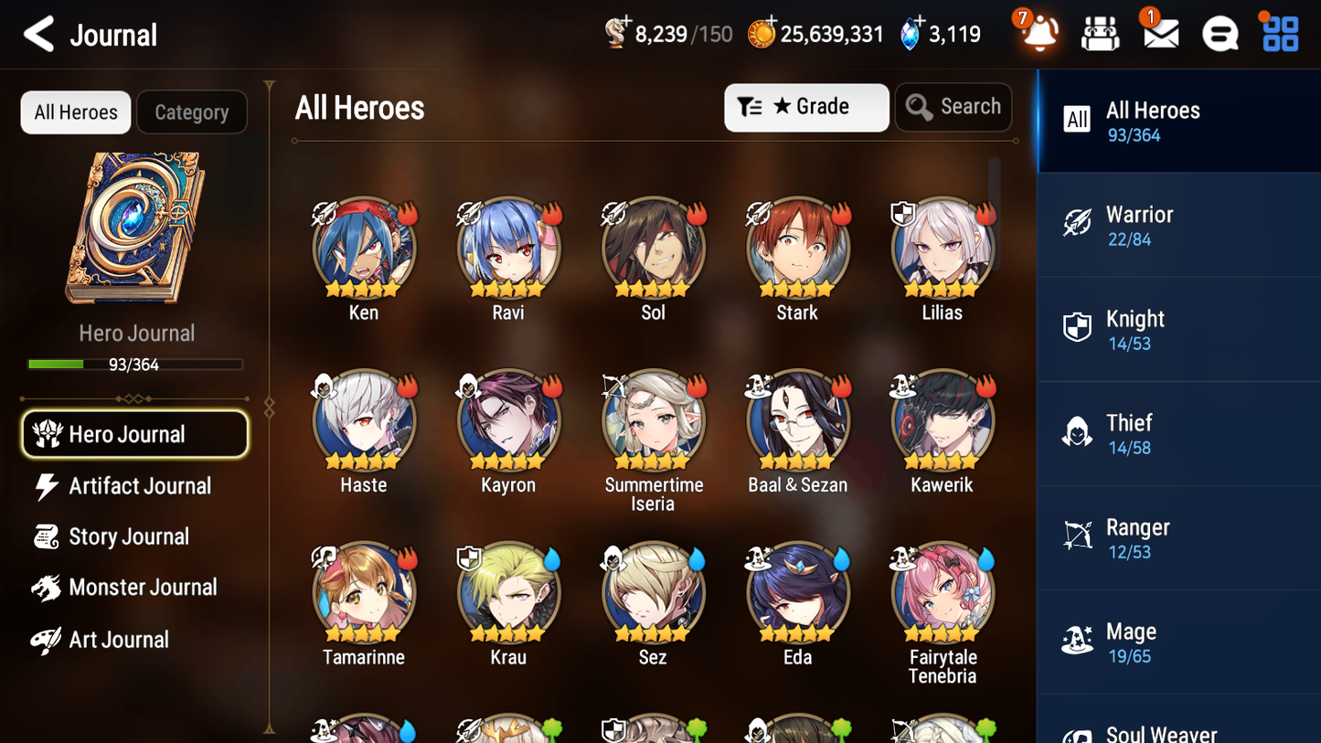 [GLOBAL] [INSTANT] Epic 7 Seven 2ML 2LIM Archdemon's Shadow Specter Tenebria Fairytale Tenebria Summertime Iseria+ ML pulls Mystics + 20 Speed Aged Starter Account-Mobile Games Starter