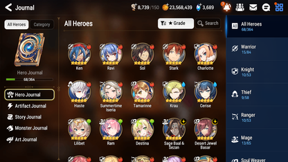 [GLOBAL] [INSTANT] Epic 7 Seven 2ML 2LIM DJ Basar Sage Baal Cerise Summertime Iseria + ML pulls + 20 Speed Starter Account-Mobile Games Starter