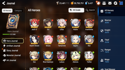 [GLOBAL] [INSTANT] Epic 7 Seven 2ML 2LIM Dragon Bride Senya Designer Lilibet Landy Jack + 42ML pulls mystics + 20 Speed +Name Starter Account-Mobile Games Starter