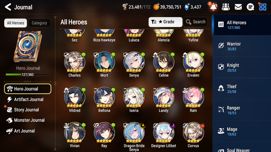 [GLOBAL] [INSTANT] Epic 7 Seven 2ML 2LIM Dragon Bride Senya Designer Lilibet Landy Jack + 42ML pulls mystics + 20 Speed +Name Starter Account-Mobile Games Starter