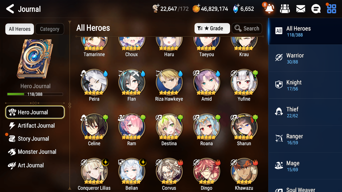 [GLOBAL] [INSTANT] Epic 7 Seven 2ML 2LIM Haru+Artifact Belian Conqueror Lilias Amid + 54ML pulls + 3x 20 Speed + Luna Skin Starter Account-Mobile Games Starter