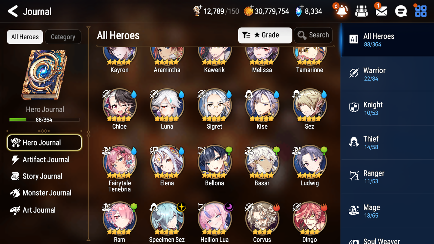 [GLOBAL] [INSTANT] Epic 7 Seven 2ML 2LIM Hellion Lua Fairytale Tenebria Luna Specimen Sez + ML pulls + 20 Speed Starter Account-Mobile Games Starter