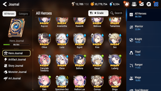 [GLOBAL] [INSTANT] Epic 7 Seven 2ML 2LIM Hellion Lua Fairytale Tenebria Luna Specimen Sez + ML pulls + 20 Speed Starter Account-Mobile Games Starter