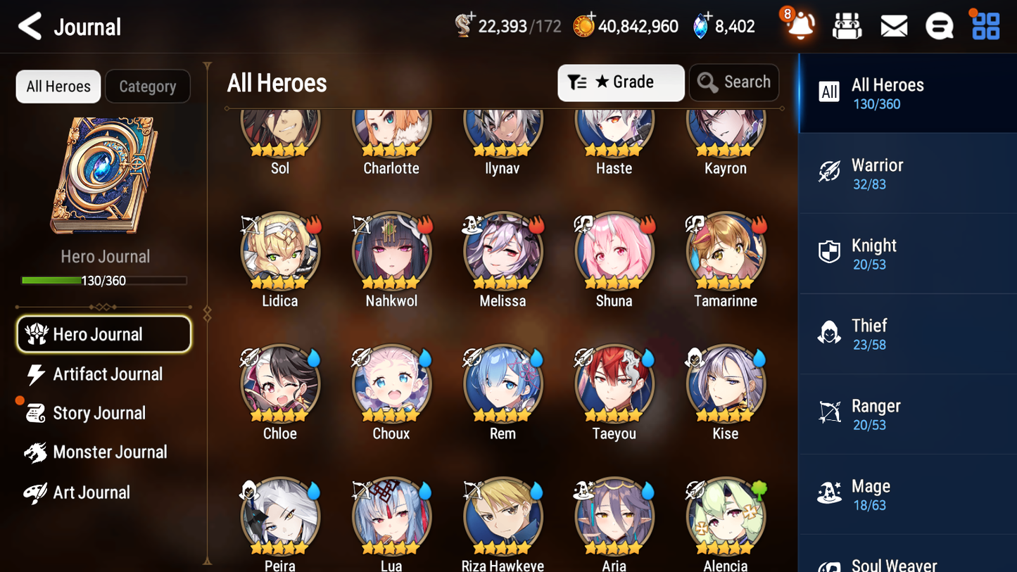 [GLOBAL] [INSTANT] Epic 7 Seven 2ML 2LIM Landy Rem Ambitious Tywin Maid Chloe + 42ML pulls mystics + 20 Speed +Name Starter Account-Mobile Games Starter