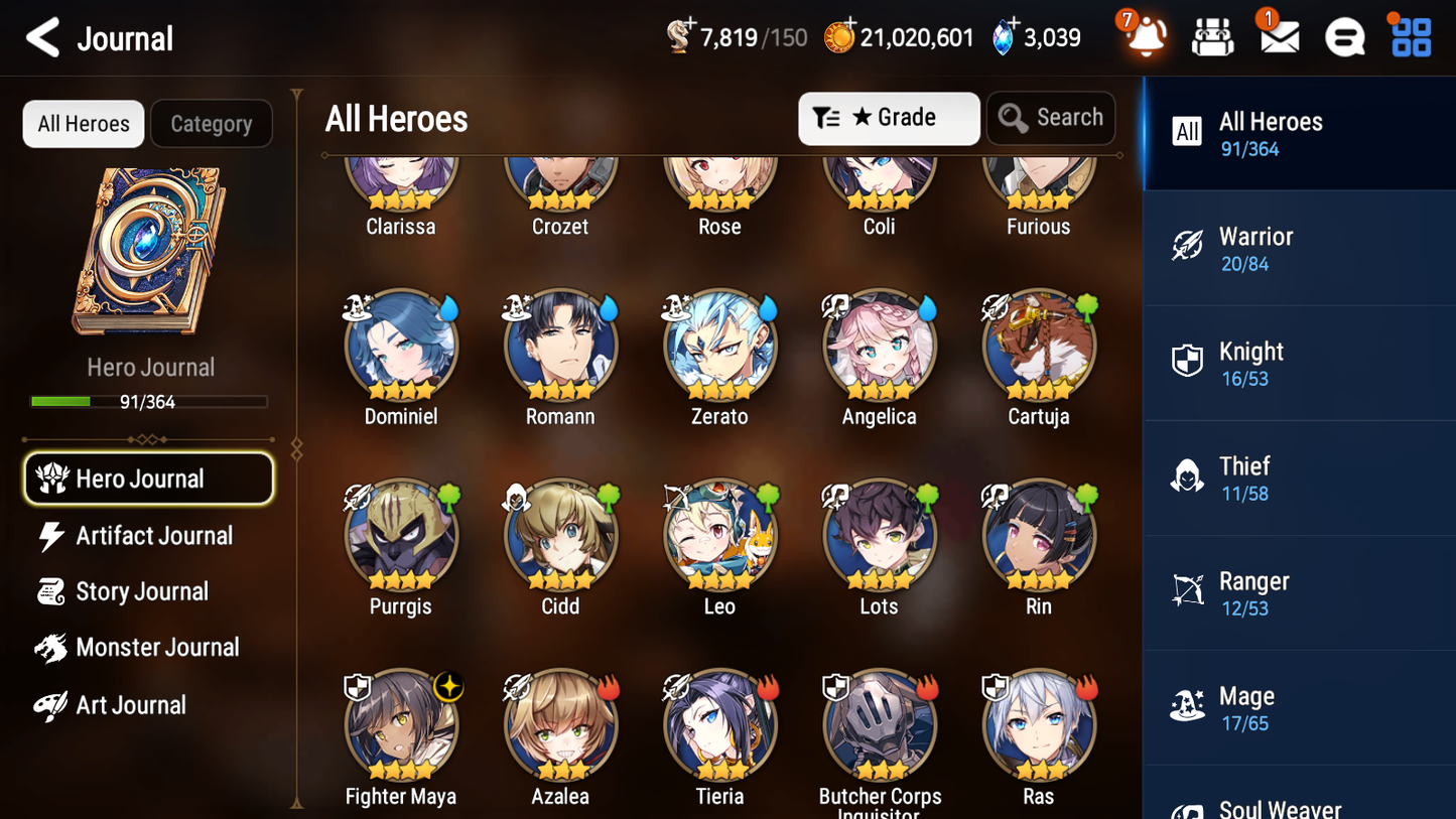 [GLOBAL] [INSTANT] Epic 7 Seven 2ML 2LIM Last Rider Krau Dark Corvus Fairytale Tenebria Diene + ML pulls Mystics + 20 Speed Aged Starter Account-Mobile Games Starter