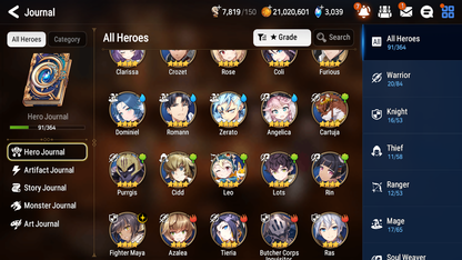 [GLOBAL] [INSTANT] Epic 7 Seven 2ML 2LIM Last Rider Krau Dark Corvus Fairytale Tenebria Diene + ML pulls Mystics + 20 Speed Aged Starter Account-Mobile Games Starter