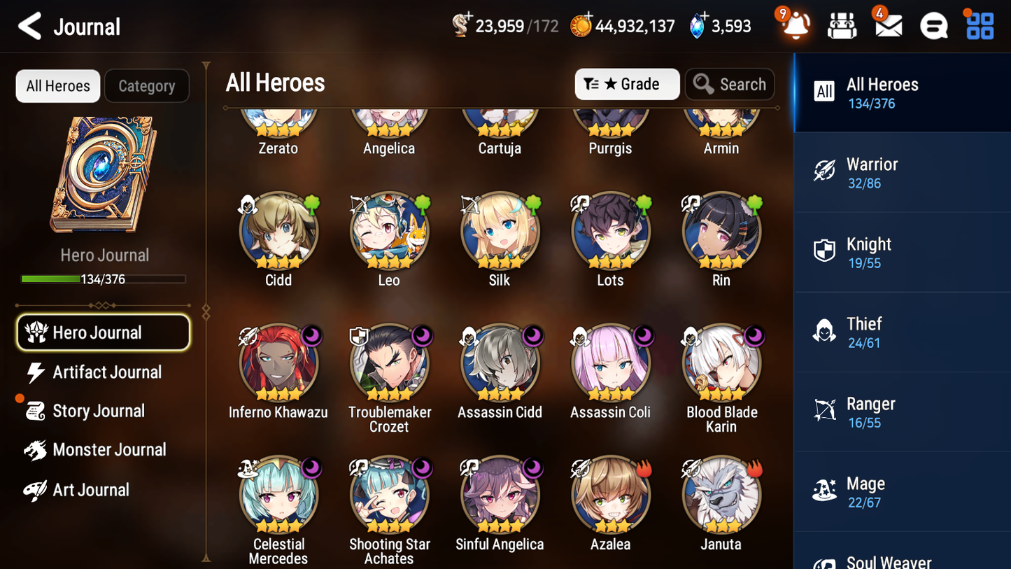 [GLOBAL] [INSTANT] Epic 7 Seven 2ML 2LIM Lionheart Cermia Blooming Lidica + Artifact + Perfumer Byblis+ Maid Chloe +45ML pulls +20 Speed +Name Starter Account-Mobile Games Starter
