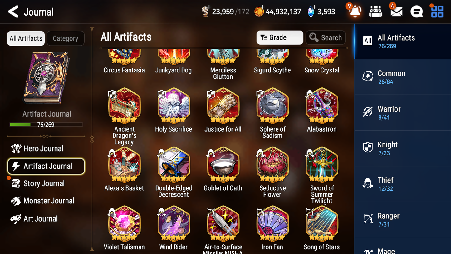 [GLOBAL] [INSTANT] Epic 7 Seven 2ML 2LIM Lionheart Cermia Blooming Lidica + Artifact + Perfumer Byblis+ Maid Chloe +45ML pulls +20 Speed +Name Starter Account-Mobile Games Starter