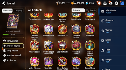 [GLOBAL] [INSTANT] Epic 7 Seven 2ML 2LIM Lionheart Cermia Blooming Lidica + Artifact + Perfumer Byblis+ Maid Chloe +45ML pulls +20 Speed +Name Starter Account-Mobile Games Starter