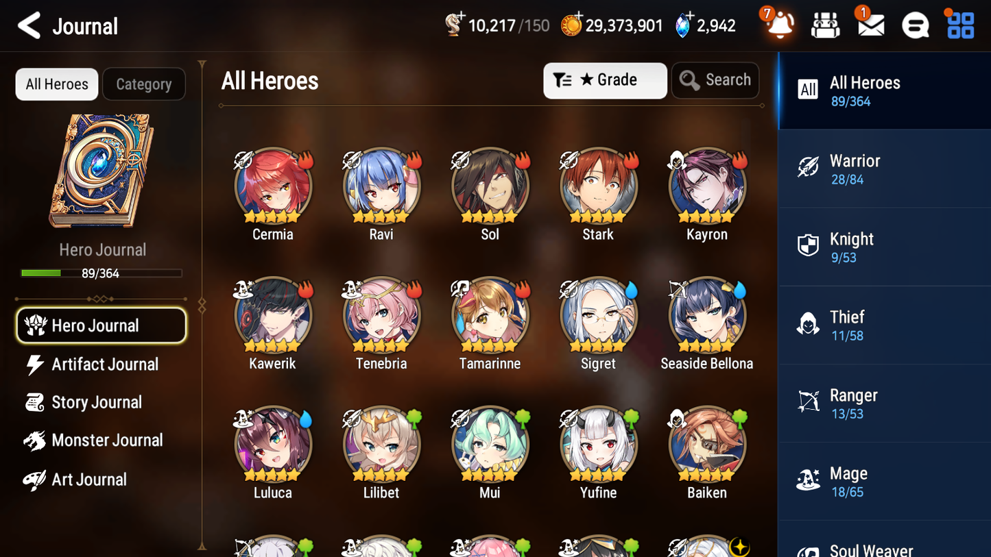 [GLOBAL] [INSTANT] Epic 7 Seven 2ML 2LIM Mediator Kawerik Judge Kise Baiken Seaside Bellona + ML Mystics pulls + 20 Speed Aged Starter Account-Mobile Games Starter
