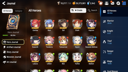 [GLOBAL] [INSTANT] Epic 7 Seven 2ML 2LIM Mediator Kawerik Judge Kise Baiken Seaside Bellona + ML Mystics pulls + 20 Speed Aged Starter Account-Mobile Games Starter