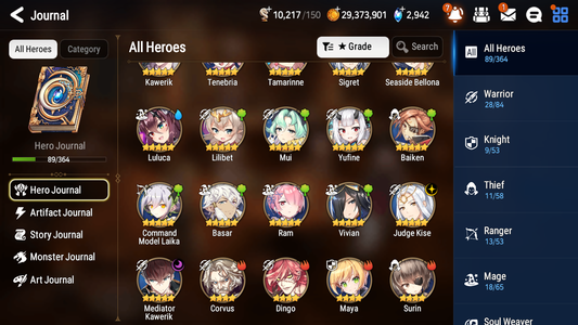 [GLOBAL] [INSTANT] Epic 7 Seven 2ML 2LIM Mediator Kawerik Judge Kise Baiken Seaside Bellona + ML Mystics pulls + 20 Speed Aged Starter Account-Mobile Games Starter