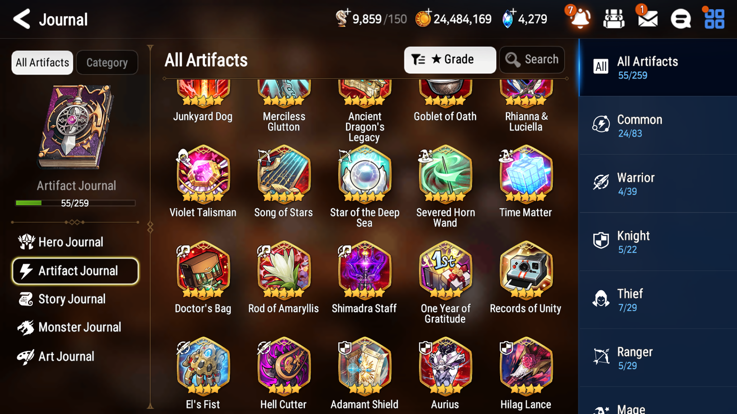 [GLOBAL] [INSTANT] Epic 7 Seven 2ML 2LIM Straze Ruele Seaside Bellona Diene + ML Mystics pulls + 20 Speed Aged Starter Account-Mobile Games Starter
