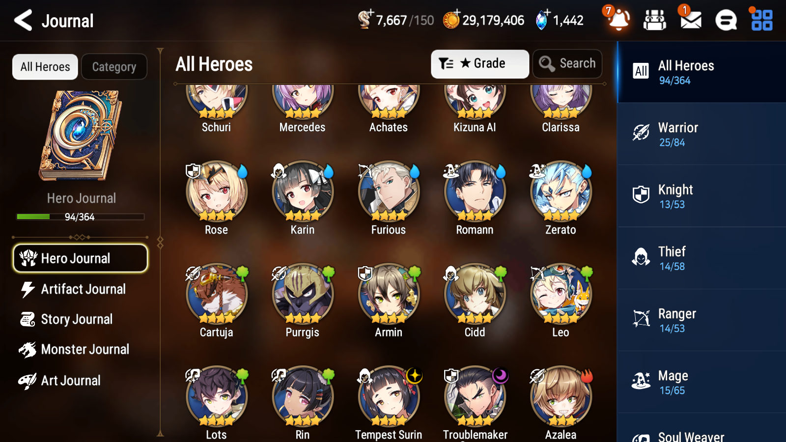 [GLOBAL] [INSTANT] Epic 7 Seven 2ML 3LIM Dark Corvus Specimen Sez Diene Cerise Luna + ML Mystics pulls + 20 Speed Aged Starter Account-Mobile Games Starter