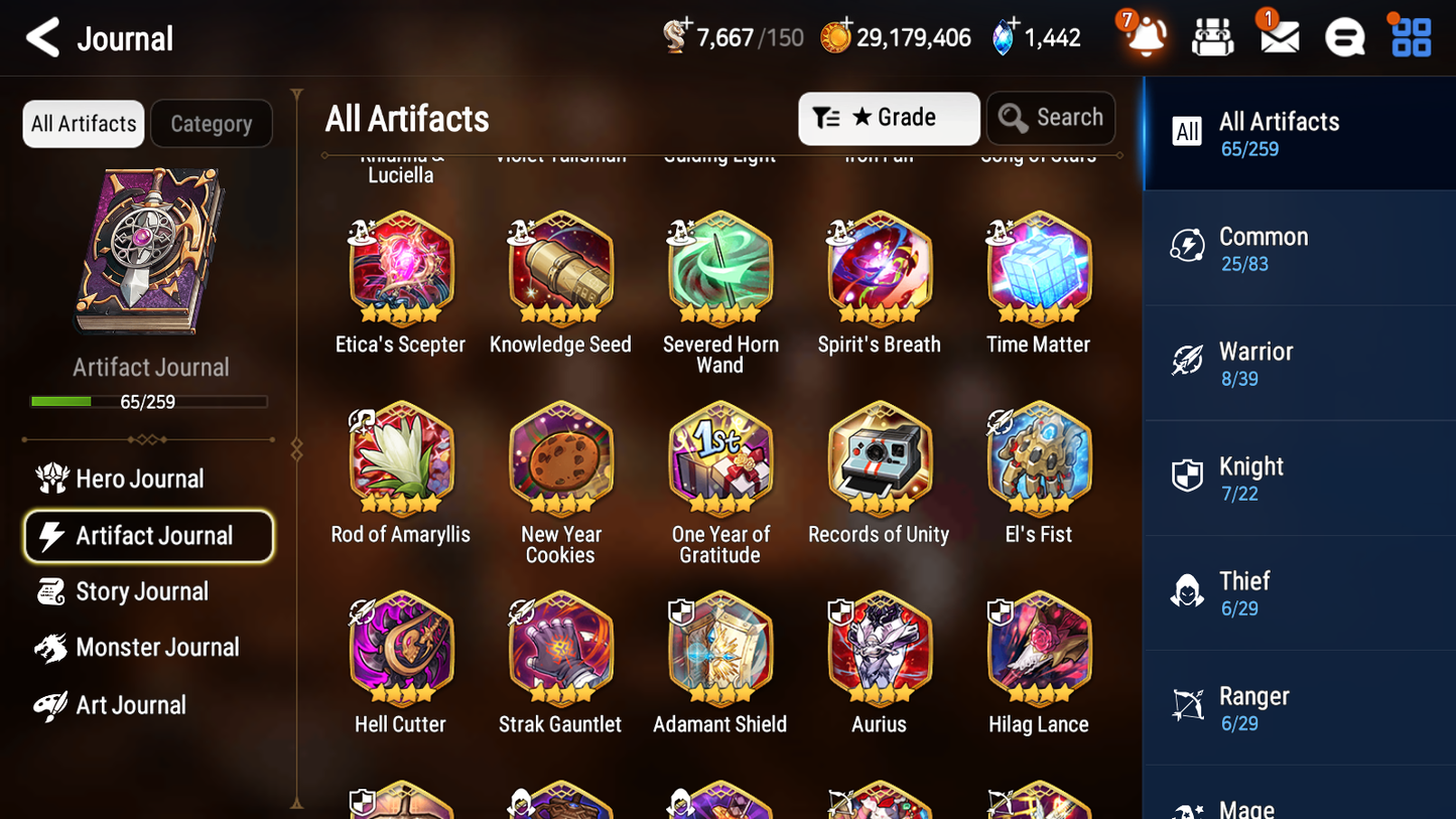 [GLOBAL] [INSTANT] Epic 7 Seven 2ML 3LIM Dark Corvus Specimen Sez Diene Cerise Luna + ML Mystics pulls + 20 Speed Aged Starter Account-Mobile Games Starter