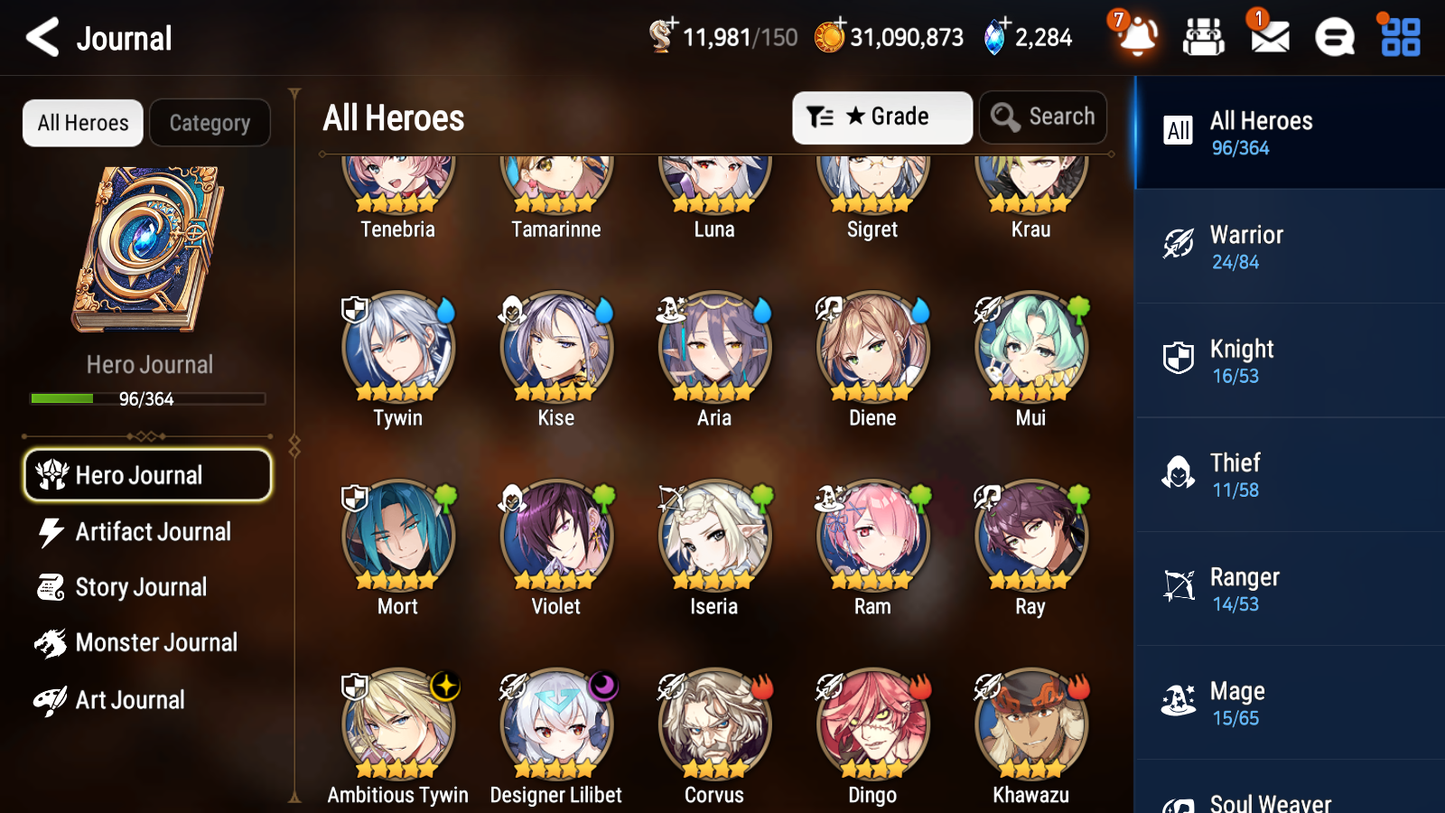 [GLOBAL] [INSTANT] Epic 7 Seven 2ML 3LIM Designer Lilibet Ambitious Tywin Holiday Yufine Luna Diene + ML Mystics pulls + 20 Speed Aged Starter Account-Mobile Games Starter