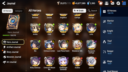 [GLOBAL] [INSTANT] Epic 7 Seven 2ML 3LIM double Byblis Blooming Lidica + Artifact + Byblis Designer Lilibet Ken +43ML pulls +20 Speed +Name Starter Account-Mobile Games Starter