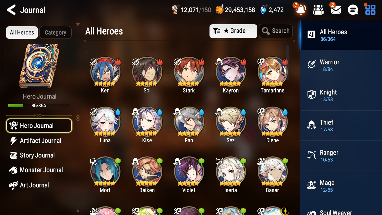 [GLOBAL] [INSTANT] Epic 7 Seven 2ML 3LIM Dragon King Sharun Ruele Luna Diene Baiken + ML Mystics pulls + 20 Speed Aged Starter Account-Mobile Games Starter