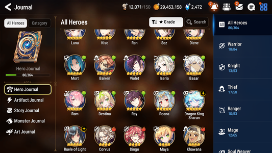 [GLOBAL] [INSTANT] Epic 7 Seven 2ML 3LIM Dragon King Sharun Ruele Luna Diene Baiken + ML Mystics pulls + 20 Speed Aged Starter Account-Mobile Games Starter