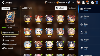[GLOBAL] [INSTANT] Epic 7 Seven 2ML 3LIM Dragon King Sharun Sage Baal Rimuru Diene Baiken + ML Mystics pulls + 20 Speed Aged Starter Account-Mobile Games Starter