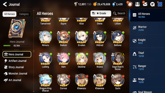 [GLOBAL] [INSTANT] Epic 7 Seven 2ML 3LIM Dragon King Sharun Sage Baal Rimuru Diene Baiken + ML Mystics pulls + 20 Speed Aged Starter Account-Mobile Games Starter