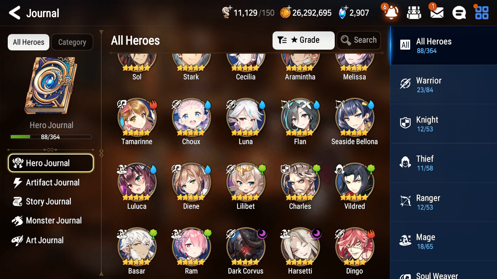 [GLOBAL] [INSTANT] Epic 7 Seven 2ML 3LIM Harsetti Dark Corvus Seaside Bellona Luna + ML Mystics pulls + 20 Speed Aged Starter Account-Mobile Games Starter