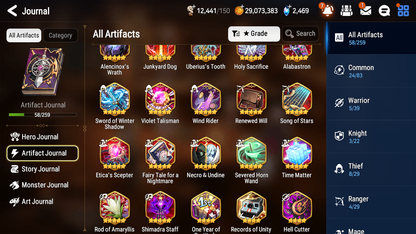 [GLOBAL] [INSTANT] Epic 7 Seven 2ML 3LIM Lionheart Cermia Maid Chloe Dizzy Seaside Bellona Luna + ML Mystics pulls + 20 Speed Aged Starter Account-Mobile Games Starter