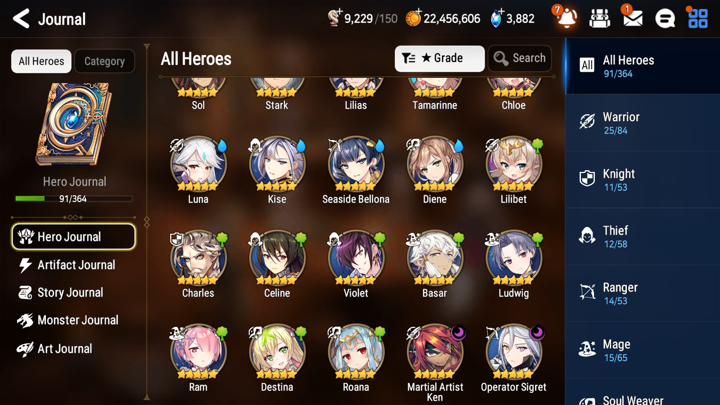 [GLOBAL] [INSTANT] Epic 7 Seven 2ML 3LIM Operator Sigret Ken Seaside Bellona Diene Luna + ML pulls Mystics + 20 Speed Aged Starter Account-Mobile Games Starter