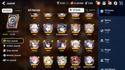 [GLOBAL] [INSTANT] Epic 7 Seven 2ML 3LIM Operator Sigret Ken Seaside Bellona Diene Luna + ML pulls Mystics + 20 Speed Aged Starter Account-Mobile Games Starter