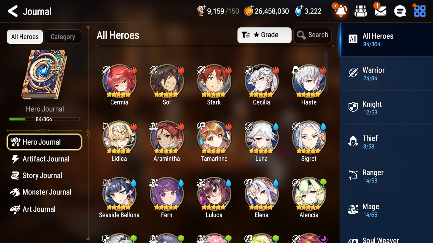 [GLOBAL] [INSTANT] Epic 7 Seven 2ML 3LIM Pirate Captain Flan Ken Seaside Bellona Luna Fern + ML pulls Mystics + 20 Speed Aged Starter Account-Mobile Games Starter