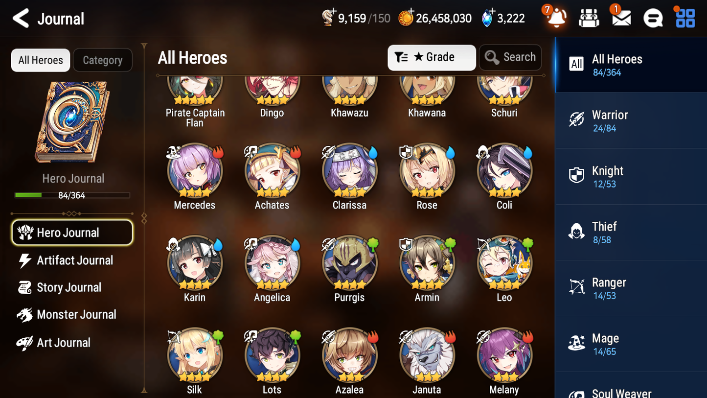 [GLOBAL] [INSTANT] Epic 7 Seven 2ML 3LIM Pirate Captain Flan Ken Seaside Bellona Luna Fern + ML pulls Mystics + 20 Speed Aged Starter Account-Mobile Games Starter