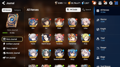 [GLOBAL] [INSTANT] Epic 7 Seven 2ML 3LIM Ruele Dark Corvus Seaside Bellona Dizzy Baiken + ML pulls Mystics + 20 Speed Aged Starter Account-Mobile Games Starter