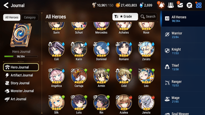 [GLOBAL] [INSTANT] Epic 7 Seven 2ML 3LIM Specimen Sez Judge Kise Baiken Luna Cerise + ML Mystics pulls + 20 Speed Aged Starter Account-Mobile Games Starter