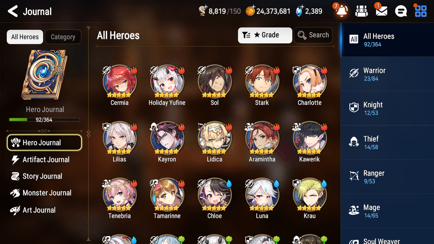 [GLOBAL] [INSTANT] Epic 7 Seven 2ML 3LIM Straze DJ Basar Rimuru Luna Holiday Yufine + ML Mystics pulls + 20 Speed Aged Starter Account-Mobile Games Starter