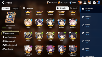 [GLOBAL] [INSTANT] Epic 7 Seven 2ML 3LIM Straze DJ Basar Rimuru Luna Holiday Yufine + ML Mystics pulls + 20 Speed Aged Starter Account-Mobile Games Starter