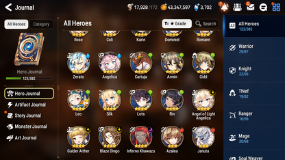 [GLOBAL] [INSTANT] Epic 7 Seven 2ML 3LIM Summer Fumyr Navy Captain Landy Hecate Blooming Lidica + Artifact + Fallen Cecilia Angel Angelica +41ML pulls +20 Speed + 4 Sets Gear +Name Starter Account-Mobile Games Starter