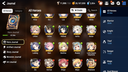 [GLOBAL] [INSTANT] Epic 7 Seven 2ML 3LIM Zio Little Queen Charlotte Luna Dizzy Elphelt + ML Mystics pulls + 20 Speed Aged Starter Account-Mobile Games Starter