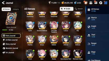 [GLOBAL] [INSTANT] Epic 7 Seven 2ML 4LIM Apocalypse Ravi Remnant Violet Luna Seaside Bellona Fairytale Tenebria Baiken + ML pulls Mystics + 20 Speed Aged Starter Account-Mobile Games Starter