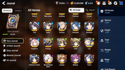 [GLOBAL] [INSTANT] Epic 7 Seven 2ML 4LIM Astromancer Elena Faithless Lidica Seaside Bellona Fairytale Tenebria Luna Baiken + ML pulls Mystics + 20 Speed Aged Starter Account-Mobile Games Starter