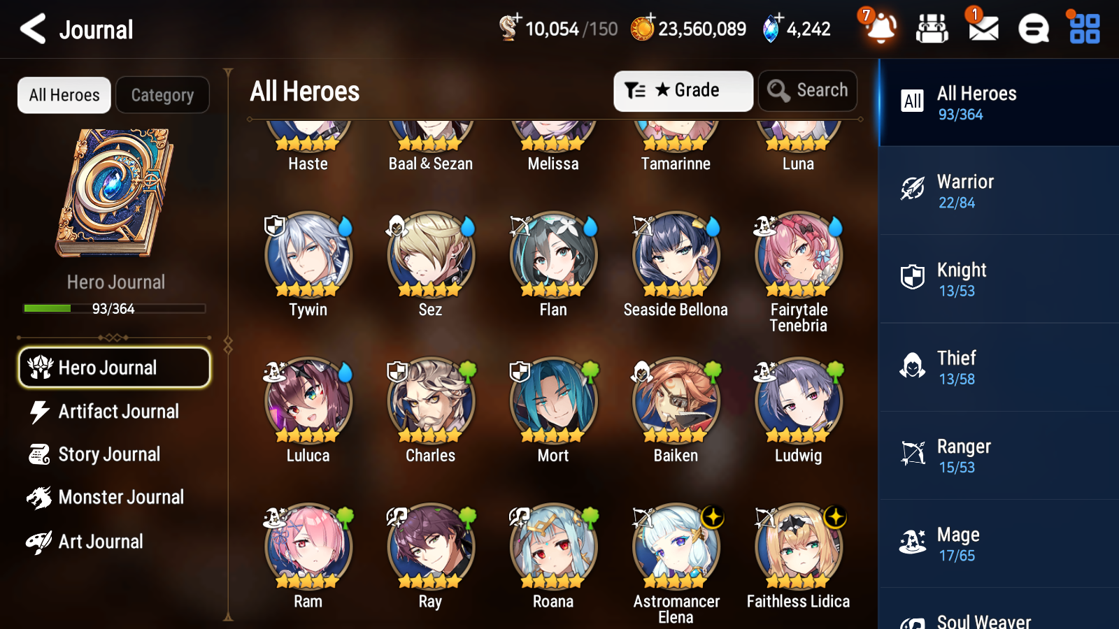 [GLOBAL] [INSTANT] Epic 7 Seven 2ML 4LIM Astromancer Elena Faithless Lidica Seaside Bellona Fairytale Tenebria Luna Baiken + ML pulls Mystics + 20 Speed Aged Starter Account-Mobile Games Starter